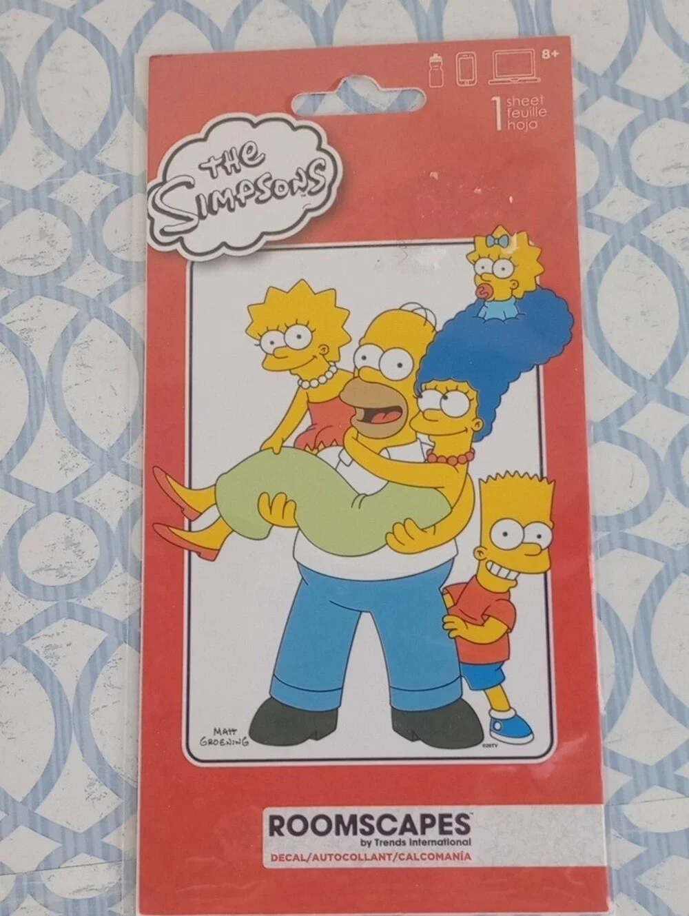 The Simpsons Family Wall Decal by Roomscapes - Yellow, Blue, Red